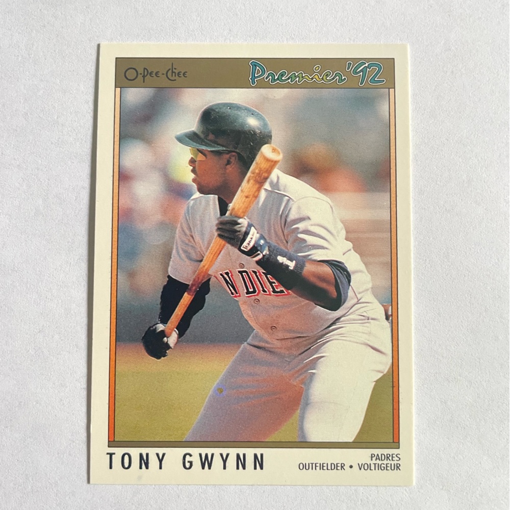 O-Pee-Chee Premier 1992 Tony Gwynn Baseball Card